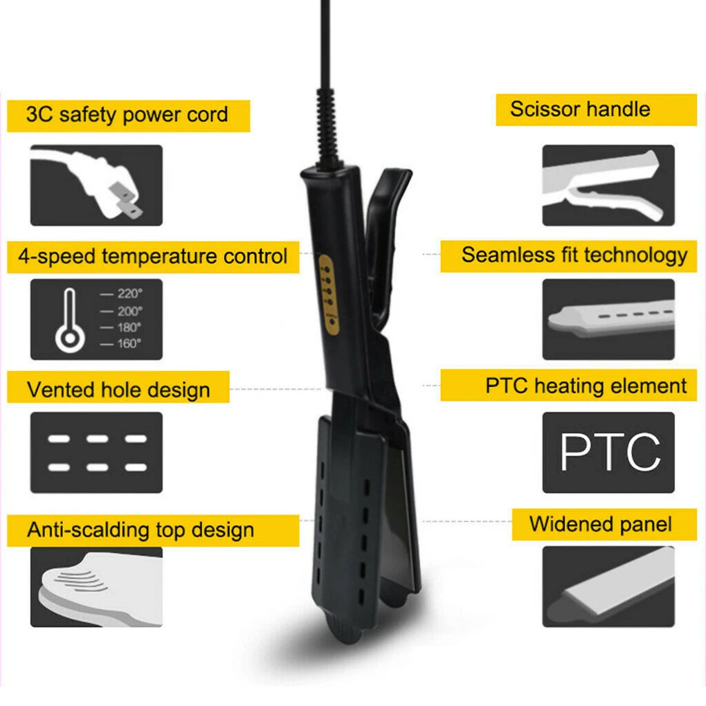 SilkFusion™ Professional Ionic Hair Straightener – Ceramic & Tourmaline